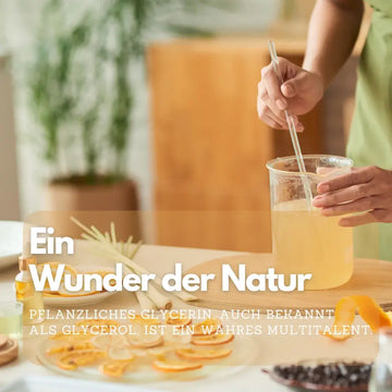 Pflanzliches Glycerin als klare hygroskopische Flüssigkeit
