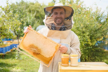 Dunkle Propolis-Tabletten auf einer neutralen Unterlage