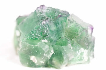 Grünes Fluorit-Mineral mit natürlicher Kristallstruktur