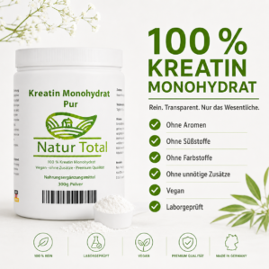 Kreatin Monohydrat Pur – 300 g Pulver