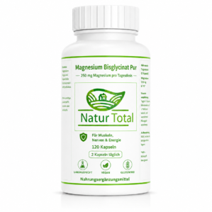 Magnesium Bisglycinat Pur – Abendruhe – 250 mg Magnesium – 120 vegane Kapseln