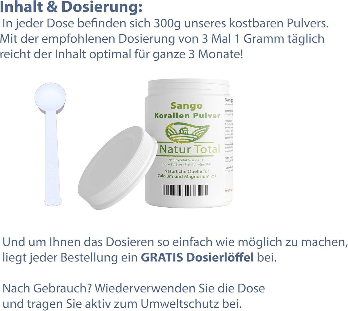 Natur Total Sango Sea Coral – 300 g