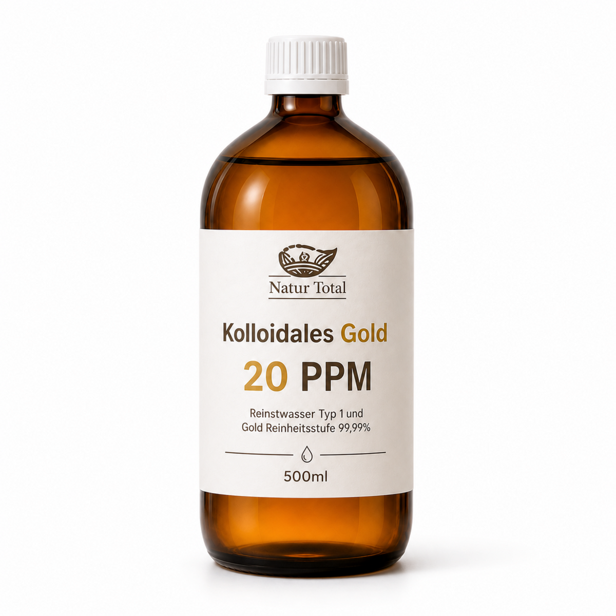 Natur Total Kolloidales Gold 20 ppm – 500 ml