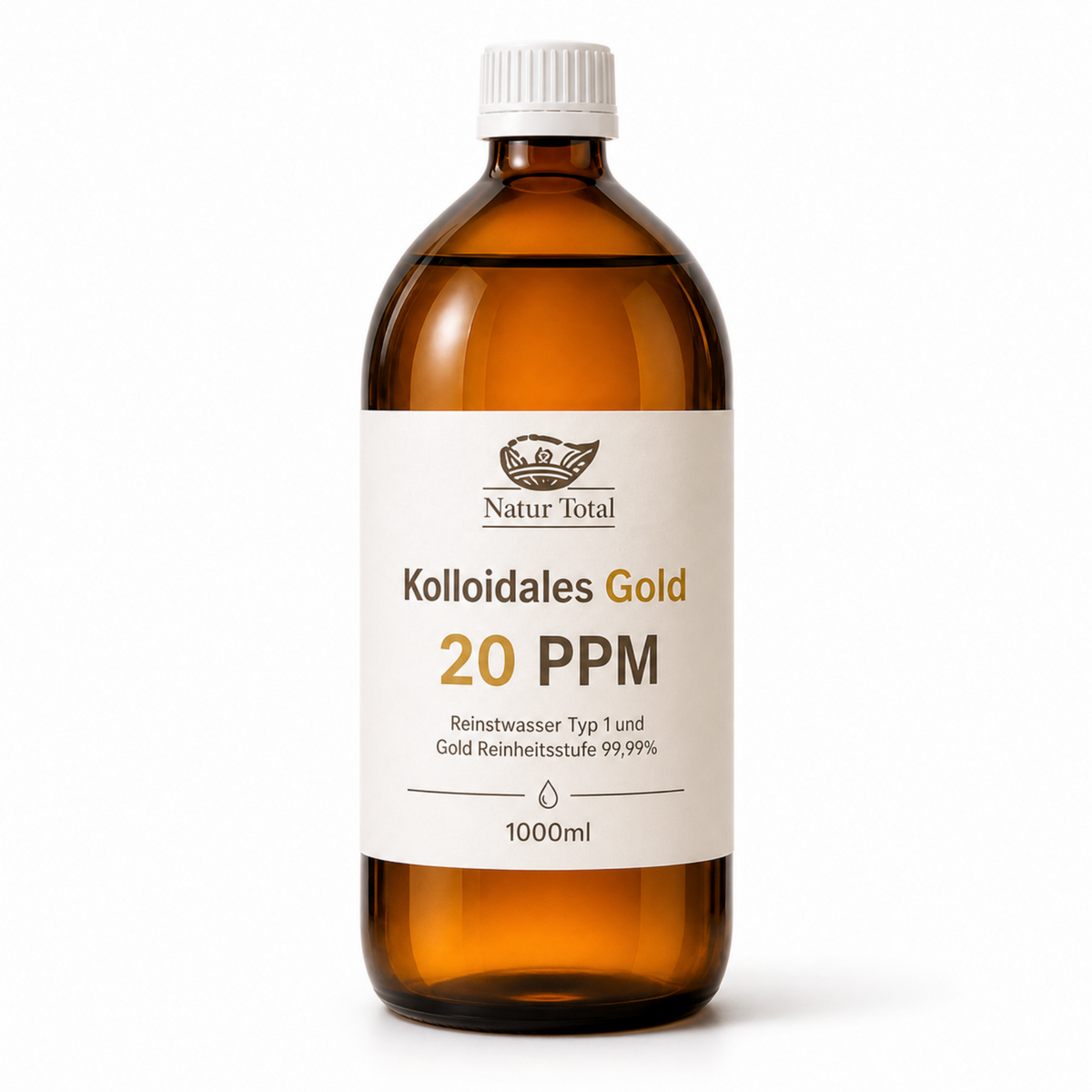 Natur Total Kolloidales Gold 20 ppm – 1000 ml
