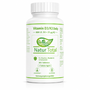 Vitamin D3/K2 Daily – 365 Tabletten Jahresvorrat