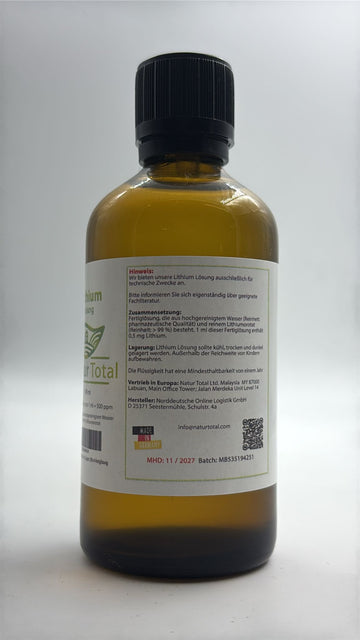 Natur Total Lithium-Lösung 0,5 mg/ml – 100 ml