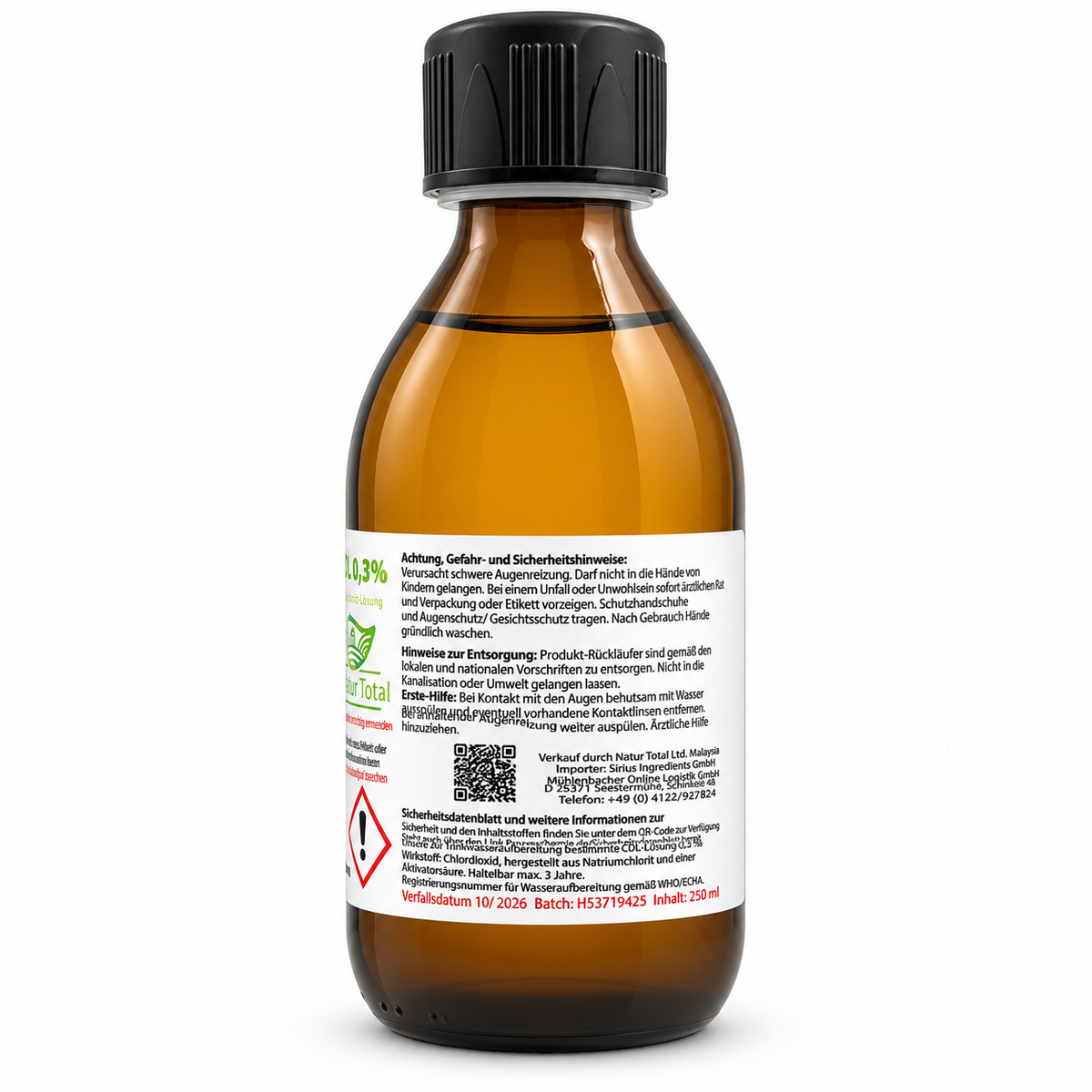 Natur Total CDL 0,3 % – Etikett und Sicherheitsinformationen
