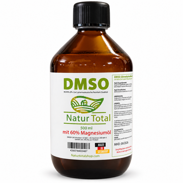 Natur Total DMSO mit 60 % Magnesiumöl – 500 ml Braunglasflasche