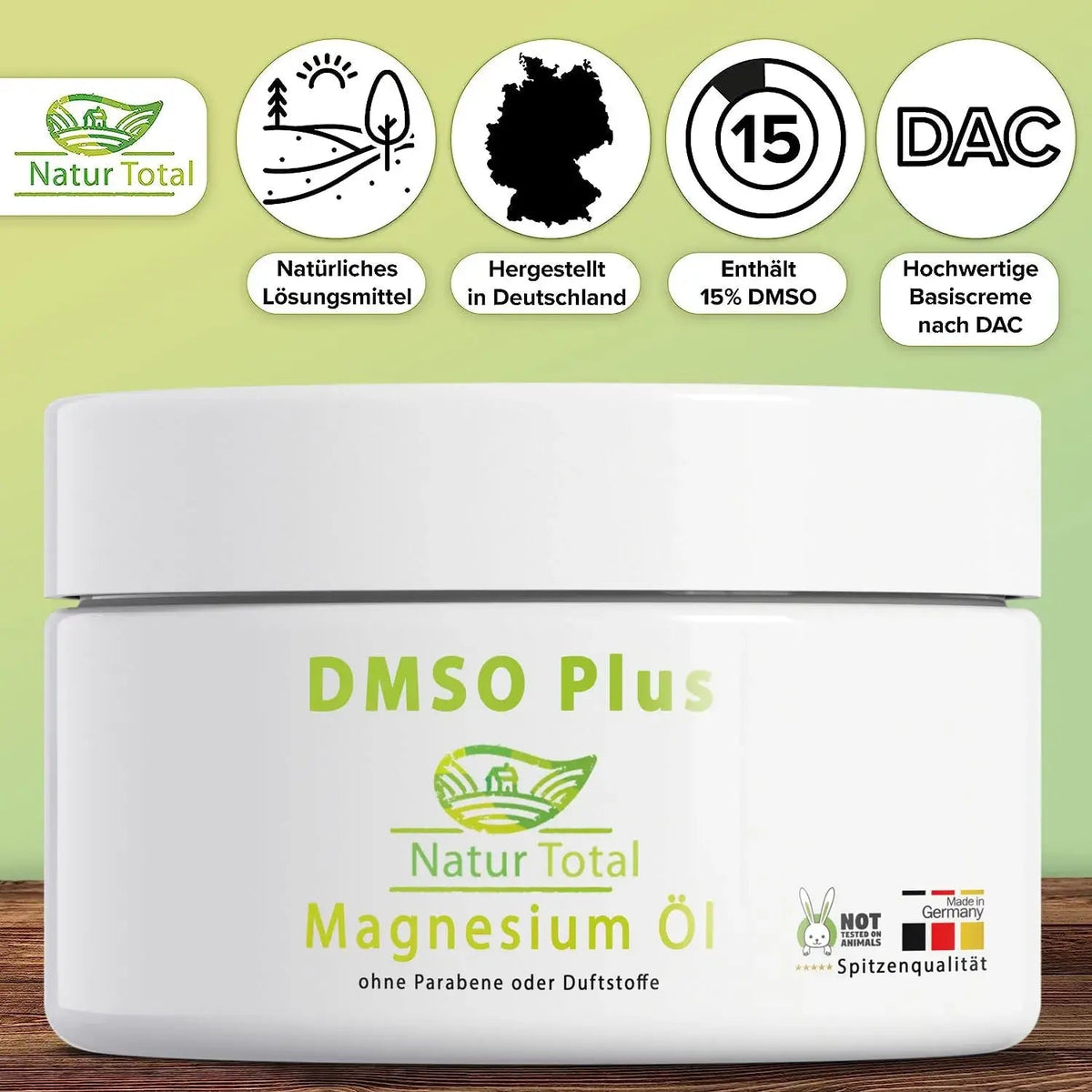 Natur Total DMSO Plus Creme mit Magnesiumöl – 150 ml