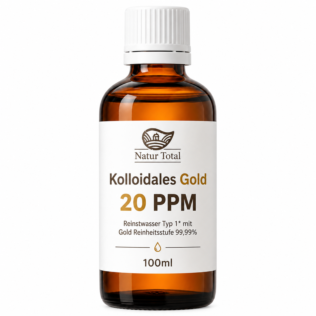 Natur Total Kolloidales Gold 20 ppm – 100 ml