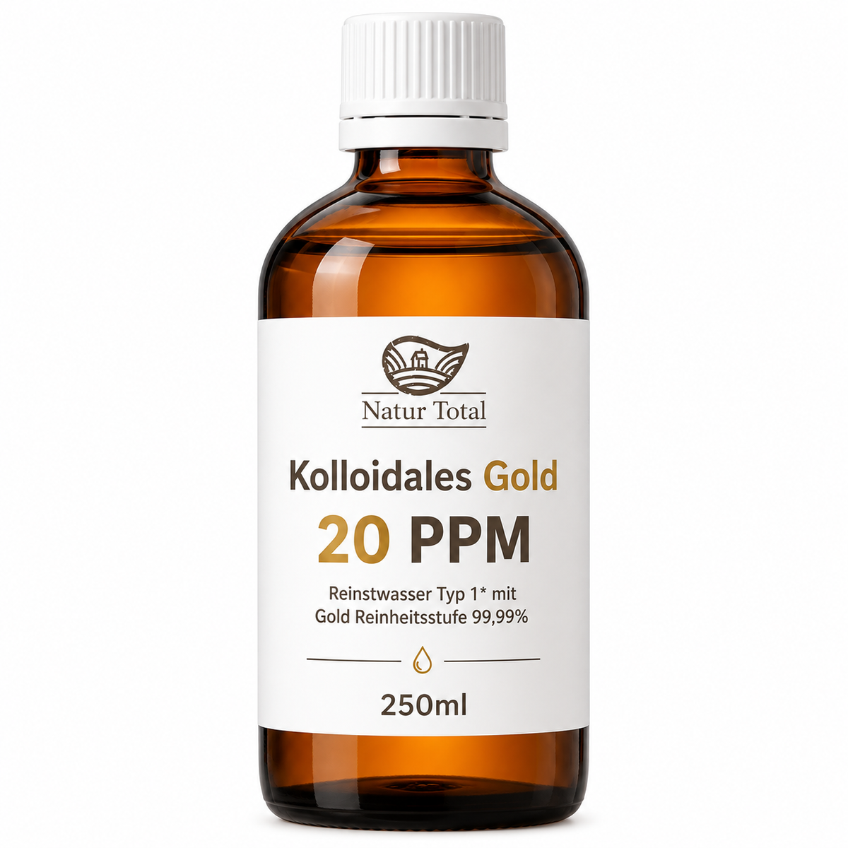 Natur Total Kolloidales Gold 20 ppm – 250 ml