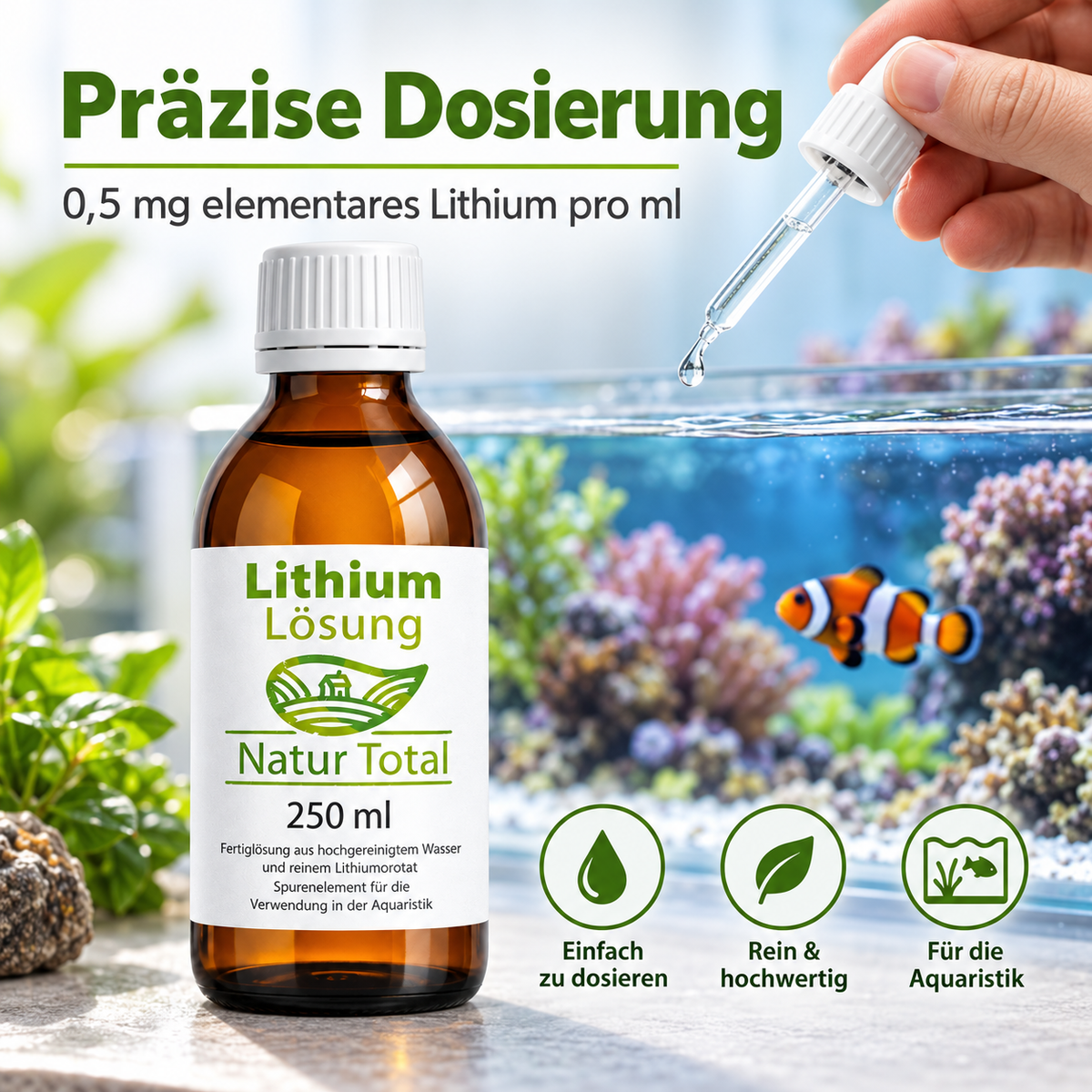 Natur Total Lithium-Lösung 250 ml – präzise Dosierung