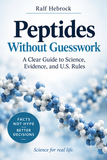 Peptides Without Guesswork by Ralf Hebrock – A Clear Guide to Science, Evidence, and U.S. Rules