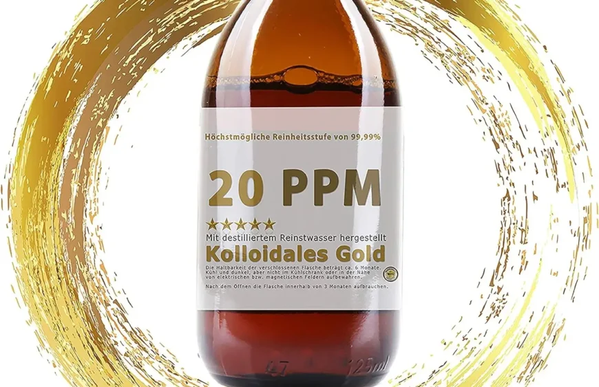 Die Farbe von Kolloidalem Gold: