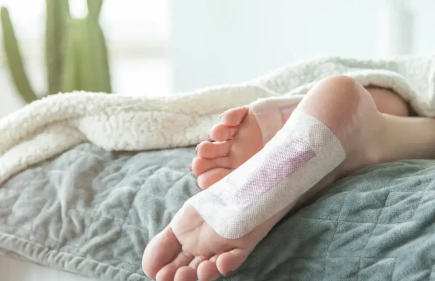 Fuss Detox Pflaster - Fusspflaster mit Turmalin zur Entgiftung, Entschlackung