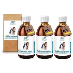Kolloidales Silber PET Laborflaschen 100PPM [XXL-Set] 3 à 1000ml