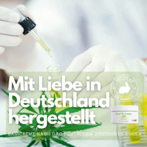 Hanföl Creme CBD ÖL: 150ml Hanf Öl eingearbeitet in eine Basiscreme