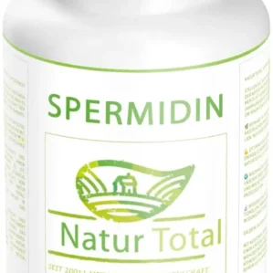 Natur Total Spermidin 120 Kapseln sind ein Premium-Nahrungsergänzungsmittel, basierend auf natürlichen Weizenkeimextrakten mit einem optimalen Spermidin-Gehalt.