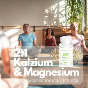Sango Meereskoralle 120 Kapseln WICHTIG: Hochdosiert mit 2520mg Tagesdosis Okinawa Calcium Sango Koralle
