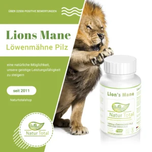 Natur Total Hericium Erinaceus 120 Kapseln – Lion’s Mane Vitalpilz