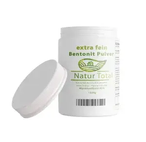 Natur Total Bentonit Pulver | 1500g Bentonite Tonerde | Premium Qualität 95% Montmorillonit | Extra fein
