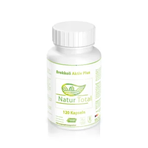 Brokkoli Aktiv Plus – Vegane Sulforaphan Kapseln mit Vitamin C | Natur Total Vegane Brokkoli-Kapseln mit Sulforaphan & Vitamin C. Hochwertig, rein pflanzlich, ohne Zusätze. Perfekt für deine tägliche Routine.