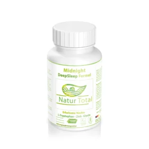 Die Midnight DeepSleep Formel vereint Tryptophan, Glycin und hochwertiges Zinkbisglycinat in einer natürlichen Mischung – ideal als Teil eines entspannenden Abendrituals. Die sorgfältig abgestimmten Inhaltsstoffe unterstützen Ruhe, Balance