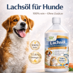 Natur Total Lachsöl für Hunde, Katzen & Pferde