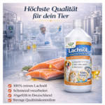 Natur Total Lachsöl für Hunde, Katzen & Pferde