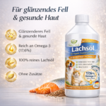 Natur Total Lachsöl für Hunde, Katzen & Pferde