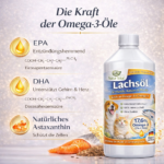 Natur Total Lachsöl für Hunde, Katzen & Pferde