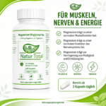 Magnesium Bisglycinat Pur – Abendruhe – 250 mg Magnesium – 120 vegane Kapseln