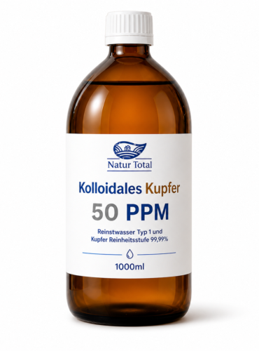 Natur Total Kolloidales Kupfer 50 PPM 1000ml A1